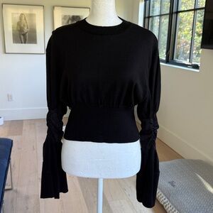 AKIRANAKA Black Knit Top